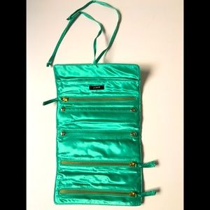 🌵 J. Crew Satin Jewelry Travel Bag Mint